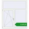 Ціноутворення Tilt-and-Turn 1400x1600 mm REHAU Euro 60 RAL 9016 Traffic white two-sided. Ціна: ₴8,692.17