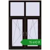 Ціноутворення Вікна 1000x1500 мм REHAU Euro 70 BLACK_BROWN з двох сторін. Ціна: ₴15,610.11
