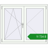 Ціноутворення Вікна 1200x1000 мм REHAU Euro 70 Білий (RAL 9016) з двох сторін. Ціна: ₴11,733.92