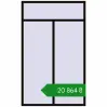 Ціноутворення Вікна 1500x2450 мм REHAU Brillant-Design BLACK_BROWN з двох сторін. Ціна: ₴20,864.23