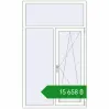 Ціноутворення Вікна 1110x1860 мм REHAU Brillant-Design Білий (RAL 9016) з двох сторін. Ціна: ₴15,658.15