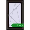 Ціноутворення Вікна 700x1200 мм REHAU Euro 70 BLACK_BROWN з двох сторін. Ціна: ₴8,143.91