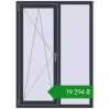 Ціноутворення Вікна 1080x1500 мм REHAU SYNEGO MD ANTHRACITE_GREY_STRUKTURAL з двох сторін. Ціна: ₴19,294.43