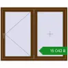 Ціноутворення Вікна 1500x1200 мм REHAU Euro 70 WALNUT з двох сторін. Ціна: ₴15,042.46