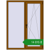 Ціноутворення Вікна 1200x1600 мм REHAU Euro 60 GOLDEN OAK з двох сторін. Ціна: ₴14,815.49