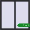 Ціноутворення Вікна 1170x1170 мм REHAU Brillant-Design BLACK_ULTI-MATT з двох сторін. Ціна: ₴9,166.45