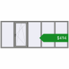 Ціноутворення Вікна 3000x1200 мм Altest Pony 375 RAL 9007 Grey aluminium з двох сторін. Ціна: $493.84