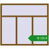 Ціноутворення Вікна 1900x1650 мм REHAU Euro 60 GOLDEN OAK з двох сторін. Ціна: ₴18,334.67