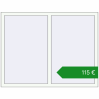 Ціноутворення Вікна 1450x1117 мм REHAU Euro 60 Білий (RAL 9016) з двох сторін. Ціна: €115.00