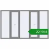 Ціноутворення Вікна 2500x1500 мм Altest Pony 375 RAL 9007 Grey aluminium з двох сторін. Ціна: ₴20,195.39