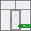 Ціноутворення Вікна 1800x1800 мм Altest Pony 375 RAL 9007 Grey aluminium з двох сторін. Ціна: ₴22,422.15