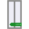 Ціноутворення Вікна 600x1200 мм Altest Pony 375 RAL 9007 Grey aluminium з двох сторін. Ціна: ₴5,311.08