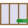 Ціноутворення Вікна 1560x1240 мм REHAU Euro 60. Ціна: €227.82