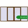 Ціноутворення Вікна 3000x1600 мм REHAU Euro 60 WALNUT з двох сторін. Ціна: ₴24,600.03