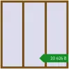 Ціноутворення Вікна 2000x2000 мм REHAU Euro 70 GOLDEN OAK з двох сторін. Ціна: ₴20,626.28