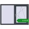 Ціноутворення Вікна 1310x950 мм REHAU Euro 60 ANTHRACITE_GREY_STRUKTURAL з двох сторін. Ціна: ₴8,371.56