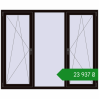 Ціноутворення Вікна 1900x1550 мм REHAU Euro 70 BLACK_BROWN з двох сторін. Ціна: ₴23,937.09