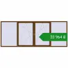 Ціноутворення Вікна 3900x1500 мм REHAU Euro 70 WALNUT з двох сторін. Ціна: ₴33,964.30