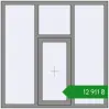 Ціноутворення Tilt-and-Turn 1500x1500 mm Altest Pony 375 RAL 9007 Grey aluminium two-sided. Ціна: ₴12,911.37