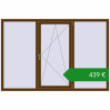 Ціноутворення Вікна 2100x1400 мм REHAU Euro 70. Ціна: €438.54