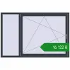 Ціноутворення Вікна 1800x1180 мм REHAU Euro 60 ANTHRACITE_GREY_STRUKTURAL з двох сторін. Ціна: ₴16,121.94