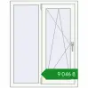 Ціноутворення Вікна 905x1150 мм REHAU Euro 70 Білий (RAL 9016) з двох сторін. Ціна: ₴9,046.10