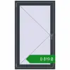 Ціноутворення Вікна 830x1410 мм REHAU Euro 60 ANTHRACITE_GREY_STRUKTURAL з двох сторін. Ціна: ₴8,819.37