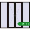 Ціноутворення Вікна 2000x1800 мм REHAU Euro 60 BLACK_BROWN з двох сторін. Ціна: ₴24,447.53