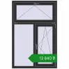 Ціноутворення Вікна 1000x1500 мм REHAU Euro 60 ANTHRACITE_GREY_GLATT з двох сторін. Ціна: ₴13,840.00