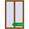Ціноутворення Вікна 800x1200 мм REHAU Euro 60 GOLDEN OAK з двох сторін. Ціна: ₴6,240.55