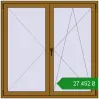 Ціноутворення Вікна 1500x1500 мм REHAU SYNEGO MD LIGHT_OAK з двох сторін. Ціна: ₴27,451.71