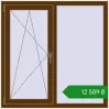 Ціноутворення Вікна 1200x1200 мм REHAU Euro 70 WALNUT з двох сторін. Ціна: ₴12,588.50