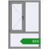 Ціноутворення Вікна 1000x1500 мм Altest Pony 375 RAL 9007 Grey aluminium з двох сторін. Ціна: $304.91