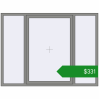 Ціноутворення Вікна 2000x1500 мм Altest Pony 375 RAL 9007 Grey aluminium з двох сторін. Ціна: $331.41