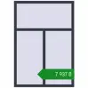 Ціноутворення Вікна 1115x1600 мм REHAU Euro 60 ANTHRACITE_GREY_STRUKTURAL з двох сторін. Ціна: ₴7,936.58