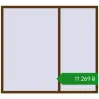 Ціноутворення Вікна 2000x1800 мм REHAU Euro 60 WALNUT з двох сторін. Ціна: ₴11,268.59