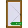 Ціноутворення Вікна 850x1440 мм REHAU Euro 60 LIGHT_OAK з двох сторін. Ціна: ₴8,300.80