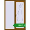 Ціноутворення Вікна 1250x1750 мм REHAU Euro 70 GOLDEN OAK з двох сторін. Ціна: ₴15,885.49