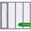Ціноутворення Вікна 2000x1800 мм Altest Pony 375 RAL 9007 Grey aluminium з двох сторін. Ціна: ₴29,743.88