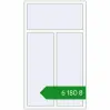Ціноутворення Вікна 1020x1790 мм REHAU Euro 60 Білий (RAL 9016) з двох сторін. Ціна: ₴6,180.41