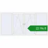 Ціноутворення Tilt-and-Turn 3500x1700 mm REHAU Euro 70 RAL 9016 Traffic white two-sided. Ціна: ₴22,196.14