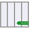 Ціноутворення Вікна 2000x1800 мм Altest Pony 375 RAL 9007 Grey aluminium з двох сторін. Ціна: ₴20,078.52