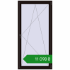 Ціноутворення Вікна 1000x2000 мм REHAU Euro 60 BLACK_BROWN з двох сторін. Ціна: ₴11,097.75