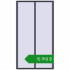 Ціноутворення Вікна 1200x2200 мм REHAU Euro 70 ANTHRACITE_GREY_STRUKTURAL з двох сторін. Ціна: ₴15,910.48