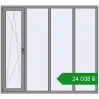 Ціноутворення Вікна 2000x1800 мм Altest Pony 375 RAL 9007 Grey aluminium з двох сторін. Ціна: ₴24,037.99