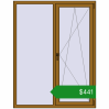 Ціноутворення Вікна 1350x1750 мм REHAU Brillant-Design LIGHT_OAK з двох сторін. Ціна: $441.29