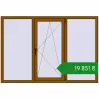 Ціноутворення Вікна 1900x1300 мм REHAU Euro 70 GOLDEN OAK з двох сторін. Ціна: ₴19,851.49