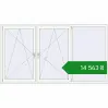 Ціноутворення Вікна 2500x1400 мм REHAU Euro 60 Білий (RAL 9016) з двох сторін. Ціна: ₴14,563.27