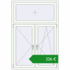 Ціноутворення Вікна 1150x1700 мм REHAU Euro 70 Білий (RAL 9016) з двох сторін. Ціна: €336.27