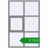 Ціноутворення Вікна 1500x2250 мм Altest Pony 375 RAL 9007 Grey aluminium з двох сторін. Ціна: ₴17,712.29